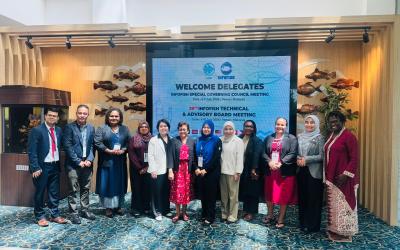 MFOR officials with delegates at the INFOFISH Special Governing Council Session, Fisheries Development Authority Office, Puchong, Selangor, Malaysia, July 2026